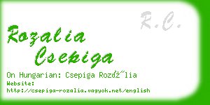 rozalia csepiga business card